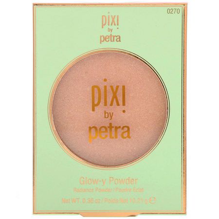 Highlighter, Cheeks, Makeup, Beauty: Pixi Beauty, Glow-y Powder, Peach-y Glow, 0.36 oz (10.21 g)