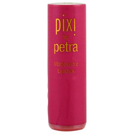 Läppstift, Läppar, Makeup, Skönhet: Pixi Beauty, Mattelustre Lipstick, Plump Pink, 0.13 oz (3.6 g)