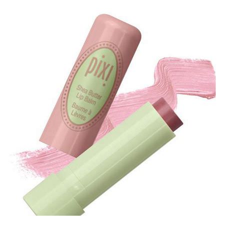 Tonad, Läppbalsam, Läppvård, Bad: Pixi Beauty, Shea Butter Lip Balm, Natural Rose, 0.141 oz (4 g)