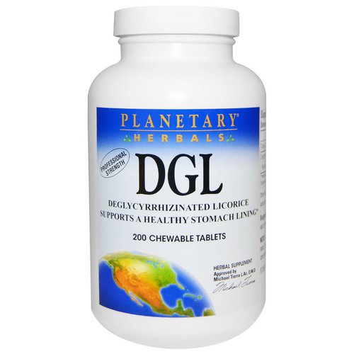 Planetary Herbals, DGL, Deglycyrrhizinated Licorice, 200 Chewable Tablets Review