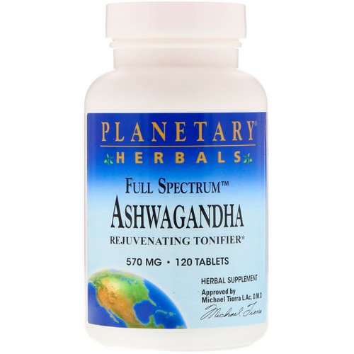 Planetary Herbals, Full Spectrum Ashwagandha, 570 mg, 120 Tablets Review