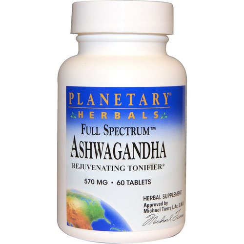 Planetary Herbals, Full Spectrum, Ashwagandha, 570 mg, 60 Tablets Review