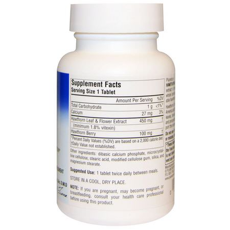 Hagtorn, Homeopati, Örter: Planetary Herbals, Full Spectrum, Hawthorn Extract, 550 mg, 60 Tablets