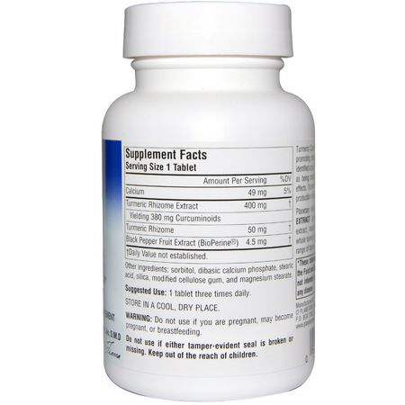 Curcumin, Gurkmeja, Antioxidanter, Kosttillskott: Planetary Herbals, Full Spectrum Turmeric Extract, 450 mg, 60 Tablets