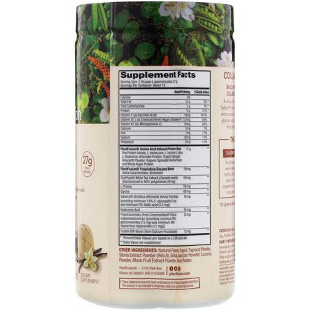 Kollagentillskott, Fog, Ben, Tillskott: PlantFusion, Complete Plant Collagen Builder, Creamy Vanilla Bean, 11.43 oz (324 g)