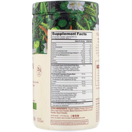 Kollagentillskott, Fog, Ben, Kosttillskott: PlantFusion, Complete Plant Collagen Builder, Natural - No Stevia, 10.58 oz (300 g)