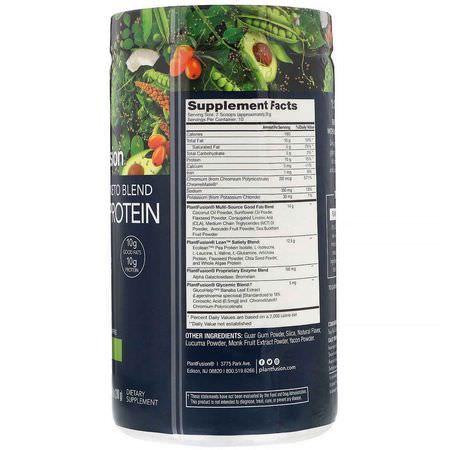 Växtbaserat, Växtbaserat Protein, Sportnäring: PlantFusion, Complete Plant Keto Blend, 1:1 Fats + Protein, Natural - No Stevia, 10.23 oz (290 g)