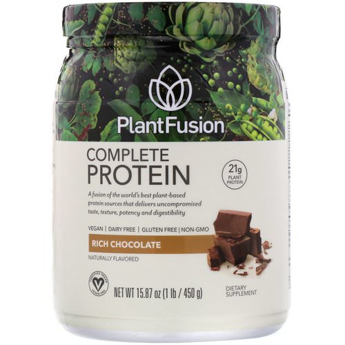 PlantFusion, Complete Protein, Rich Chocolate, 1 lb (450 g) Review