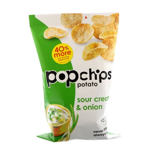 Popchips, Potato Chips, Sour Cream & Onion, 5 oz (142 g) Review