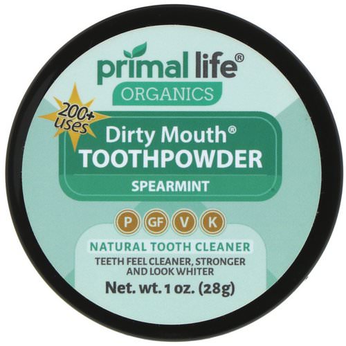 Primal Life Organics, Dirty Mouth Toothpowder, Spearmint, 1 oz (28 g) Review