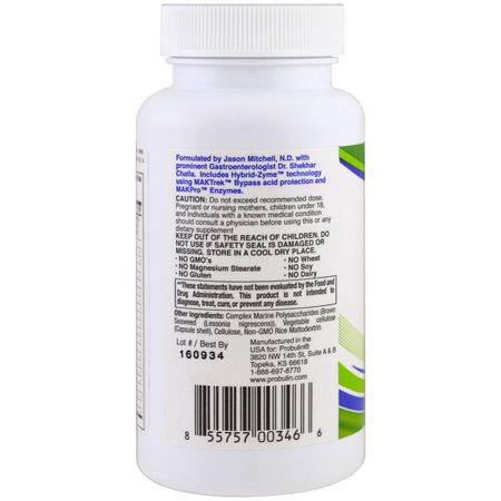 Probulin Digestive Enzyme Formulas - Matsmältningsenzymer, Matsmältning, Kosttillskott