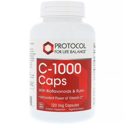 Protocol for Life Balance, C-1000 Caps with Bioflavonoids & Rutin, 120 Veg Capsules Review