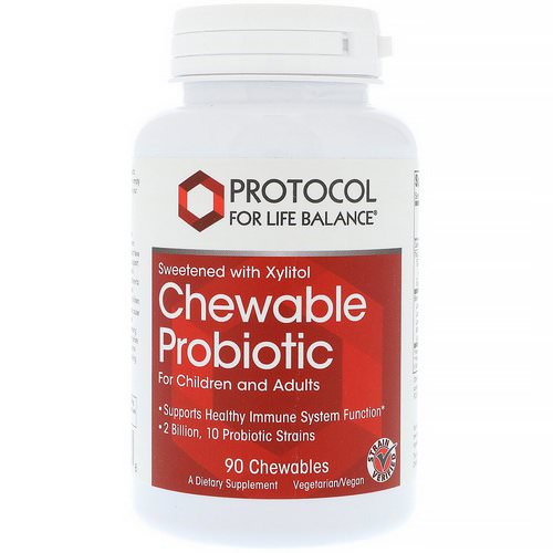 Protocol for Life Balance, Chewable Probiotic, For Children and Adults, 90 Chewables Review