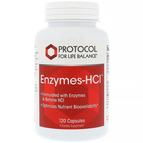 Protocol for Life Balance, Enzymes-HCI, 120 Capsules Review