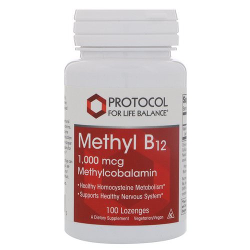 Protocol for Life Balance, Methyl B12, 1000 mcg, 100 Lozenges Review