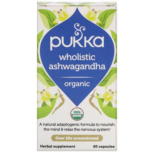 Pukka Herbs, Organic Wholistic Ashwagandha, 60 Capsules Review