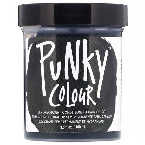 Punky Colour, Semi-Permanent Conditioning Hair Color, Ebony, 3.5 fl oz (100 ml) Review