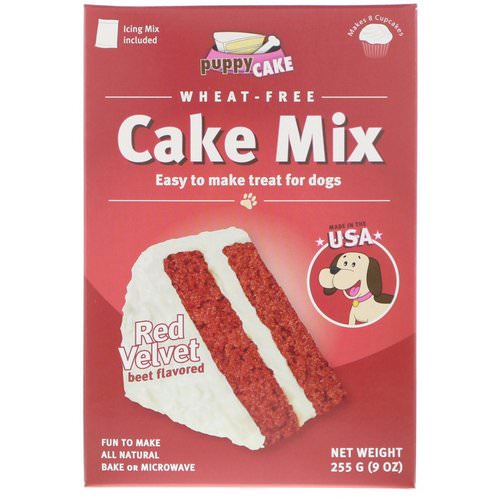 Puppy Cake, Wheat-Free Cake Mix, For Dogs, Red Velvet, Beet Flavored, 9 oz (255 g) Review