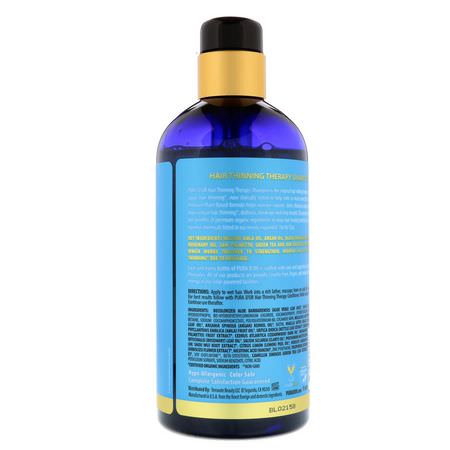 Hårbottenvård, Hår, Schampo, Hårvård: Pura D'or, Hair Thinning Therapy Shampoo, 16 fl oz (473 ml)