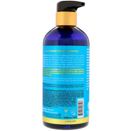 Schampo, Hårvård, Bad: Pura D'or, Hair Thinning Therapy Shampoo, Lavender Vanilla, 16 fl oz (473 ml)