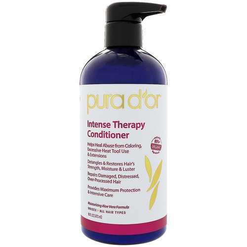Pura D'or, Intense Therapy Conditioner, 16 fl oz (473 ml) Review