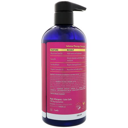Schampo, Hårvård, Bad: Pura D'or, Intense Therapy Shampoo, 16 fl oz (473 ml)