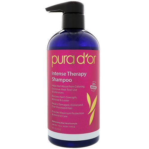 Pura D'or, Intense Therapy Shampoo, 16 fl oz (473 ml) Review