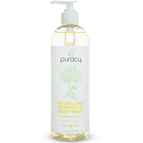 Puracy, Natural Baby Shampoo & Body Wash, Citrus Grove, 16 fl oz (473 ml) Review