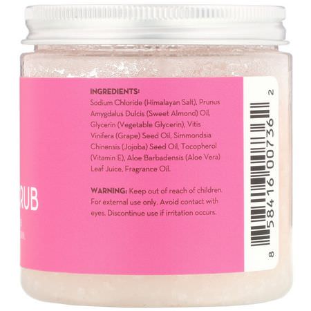 Polska, Kroppsskrubb, Dusch, Bad: Pure Body Naturals, Himalayan Pink Salt Scrub, 12 oz (340 g)