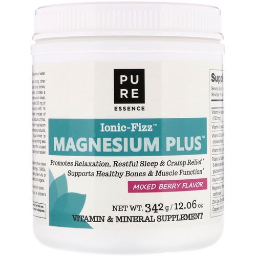 Pure Essence, Ionic-Fizz, Magnesium Plus, Mixed Berry, 12.06 oz (342 g) Review