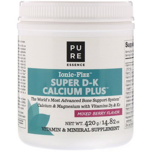 Pure Essence, Ionic-Fizz, Super D-K Calcium Plus, Mixed Berry, 14.82 oz (420 g) Review