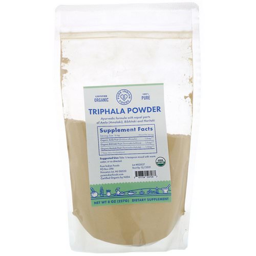 Pure Indian Foods, Organic Triphala Powder, 8 oz (227 g) Review