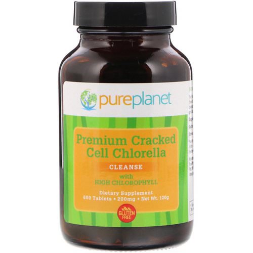 Pure Planet, Premium Cracked Cell Chlorella, 200 mg, 600 Tablets Review