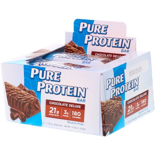 Pure Protein, Chocolate Deluxe Bar, 6 Bars, 1.76 oz (50 g) Each Review