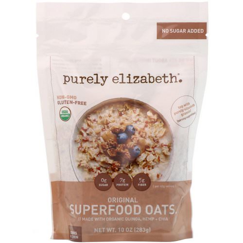 Purely Elizabeth, Organic Superfood Oats, Original, 10 oz (283 g) Review