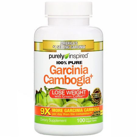 Purely Inspired Garcinia Cambogia - Garcinia Cambogia, Vikt, Kost, Kosttillskott