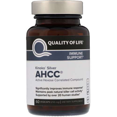 Quality of Life Labs, Kinoko Silver AHCC, 250 mg, 60 Vegicaps Review