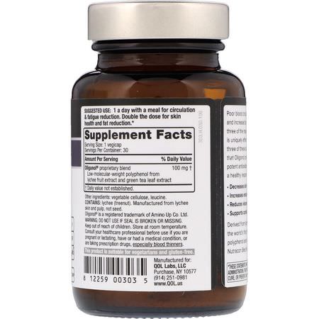 Antioxidant, Antioxidanter, Kosttillskott: Quality of Life Labs, Oligonol, 100 mg, 30 VegiCaps