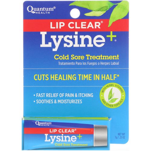 Quantum Health, Lip Clear Lysine+, Cold Sore Treatment, .25 oz (7 g) Review