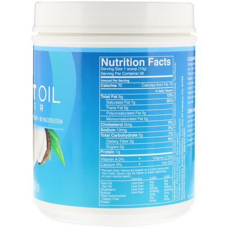 Kokosnötolja, Kokosnöttillskott: Quest Nutrition, Coconut Oil Powder, 1.25 lbs (567 g)