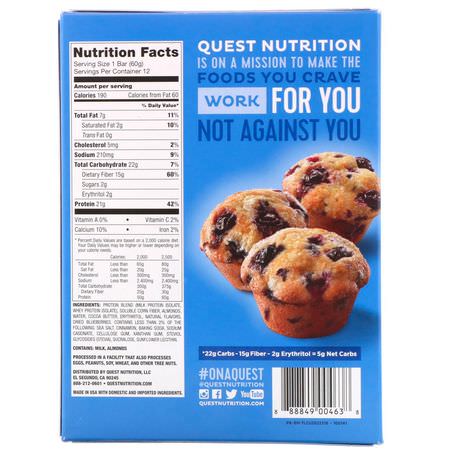 Quest Nutrition Milk Protein Bars Whey Protein Bars - Vassleproteinstänger, Mjölkproteinstänger, Proteinstänger, Brownies