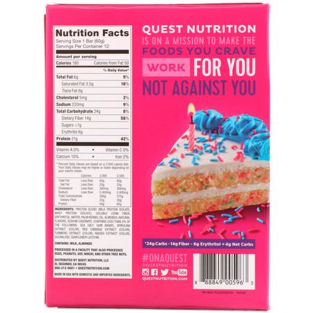 Quest Nutrition Whey Protein Bars Milk Protein Bars - Mjölkproteinbarer, Vassleproteinbarer, Proteinbarer, Brownies