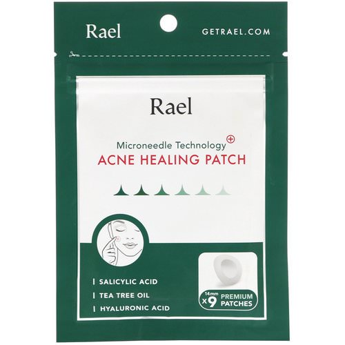Rael, Microneedle Technology, Acne Healing Patch, 9 Patches Review