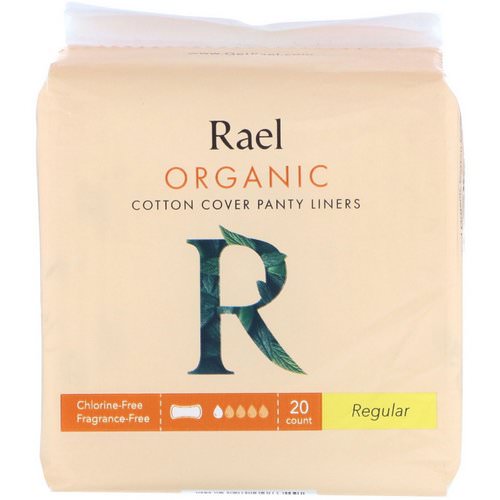 Rael, Organic Cotton Cover Panty Liners, Regular, 20 Count Review