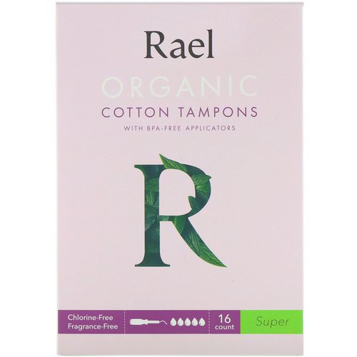 Rael, Organic Cotton Tampons With BPA-Free Applicators, Super, 16 Count Review