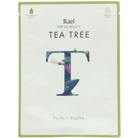 Rael Inc Treatment Masks Tea Tree Oil Beauty - Teträdolja, Behandlingsmasker, Skal, Ansiktsmasker