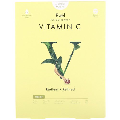 Rael, Vitamin C Sheet Mask, 5 Sheets Review