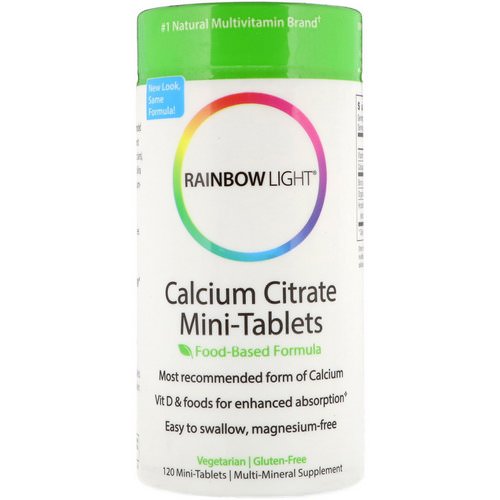 Rainbow Light, Calcium Citrate Mini-Tablets, 120 Mini-Tablets Review