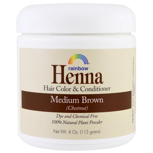 Rainbow Research, Henna, Hair Color and Conditioner, Medium Brown (Chestnut), 4 oz (113 g) Review
