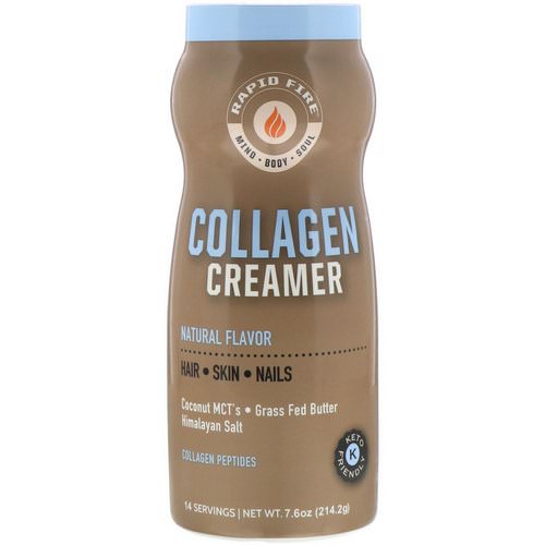 RAPIDFIRE, Collagen Creamer, Natural Flavor, 7.6 oz (214.2 g) Review